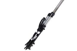 Вилка GRINZ ES 245 AMS 29"*1.1\8" ход 80мм, пружинная, предварительное сжатие, сталь, безрезьбовая, 2,8кг, черно-белая